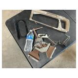 HACK SAW AND 90 DEGREE CLAMPS