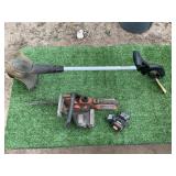 BLACK & DECKER WEED EATER & CHAINSAW WITH CHARGER