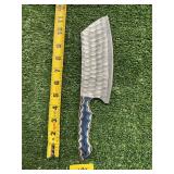 DAMASCUS STYLE BUTCHER KNIFE