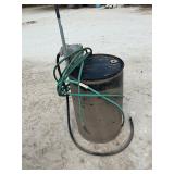 55 GALLON PLASTIC DRUM W/ PUMP