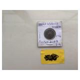 1868 U.S SHIELD NICKEL , FIRST U.S. NICKEL