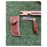 DAMASCUS STYLE POCKET KNIFE