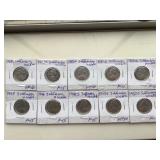 (10) JEFFERSON NICKELS 1939 and up