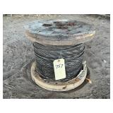 WOODEN SPOOL OF 1/4ï¿½ CABLE