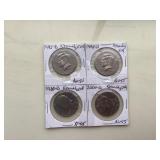 (4) 1995-2000 KENNEDY 50 CENTS