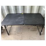 4ft FOLDING BLACK TABLE