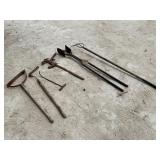 PITCH FORK, FENCE STRETCHER, HOOK AND MORE