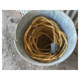 TRASHCAN FULL OF 220 AMP WIRE AND PLUG