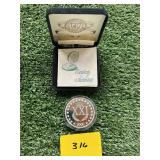 2000 BU 1OZ SILVER W/CERTIFICATE