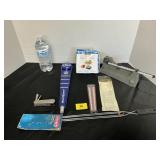 BEER TAP HANDLE, BURGER PRESS, SCALE, WIND METER