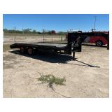 NO TITLE HOMEMADE GOOSENECK TRAILER W/TANDEM AXLES