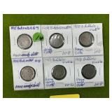 (6) EARLY DATE BUFFALO NICKLES 1915-1925