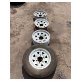(4) TRAILER RIMS 6 LUG