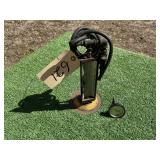 VINTAGE LIQUID LEVEL GUAGE W/ TEMPERATURE GUAGE