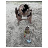 DRILL HEAD, STEERING GEAR, OLD ELECTRIC MIXER