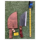 DAMASCUS STYLE BUTCHER KNIFE