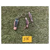 DAMASCUS STYLE KEYCHAIN KNIFE