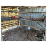 CAGE FULL OF FENCING ITEMS & CORD