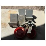 (3) FEEDERS (3) WATERERS   CHICKEN AND RABBIT
