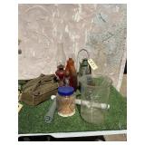 VINTAGE KEROSENE LAMPS,  OIL, AND MORE