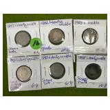 (6) EARLY DATE V NICKLES 1897-1903
