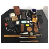 ASSORTED COLLECTIBLES- DESKTOP - Pocket knife case