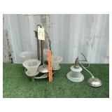 CHANDELIER WITH MATCHING PENDANT LIGHT