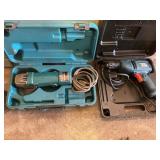 MAKITA DISC GRINDER AND BLACK & DECKER DRILL