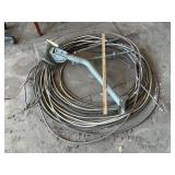 HEAVY WIRE, COPPER TUBING, METAL STAND
