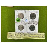 (4) 1999 SUSAN B ANTHONY DOLLAR GEM B.U.