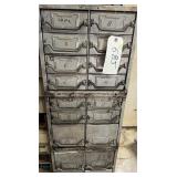 SHELF AND CONTENTS  12.5" X 18" X 35"