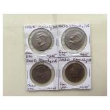 (4) UNC 1996-2018 50 CENTS