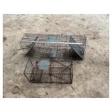 (2) VARMINT TRAPS LARGE AND MEDIUM