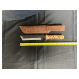 DAMASCUS STYLE KNIFE AND CASE