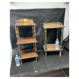(2) WOOD STANDS