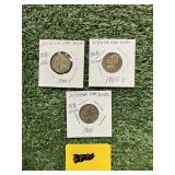 (3) JEFFERSON WAR NICKLE