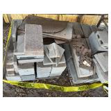 2 PALLET OF LARGE BRICKS AND SCRAP METAL
