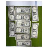 (10) 1957 U.S DOLLAR SILVER CERTIFICATE