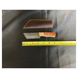 DAMASCUS STYLE KNIFE AND CASE