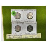 (4) 2000-D S. CAROLINA GEM BU. 25 CENTS