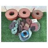 SANDING DISC, 4" GRINDING WHEELS, (3) ROLLS RUBBER