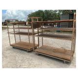2-HEAVY DUTY RACKS ON WHEELS