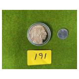 24K GOLD PLATED COPY OF $50 BUFFALO COIN