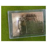 22KT GOLD LEAF TY COBB BASEBALL CARD