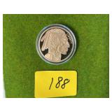 24K GOLD PLATED COPY OF $50 BUFFALO COIN