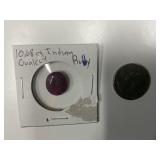 10.68K INDIAN OVAL CUT RUBY