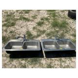 (2) STAINLESS STEAL SINKS