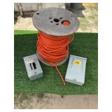 COAX WIRE & BREAKER BOX