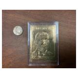 22K GOLD LEAF B BALL CARD LIMITED ED. HONUS WAGNER