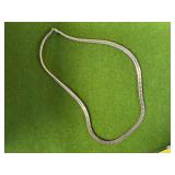 24" GOLD PLATED HERRINGBONE NECKLACE